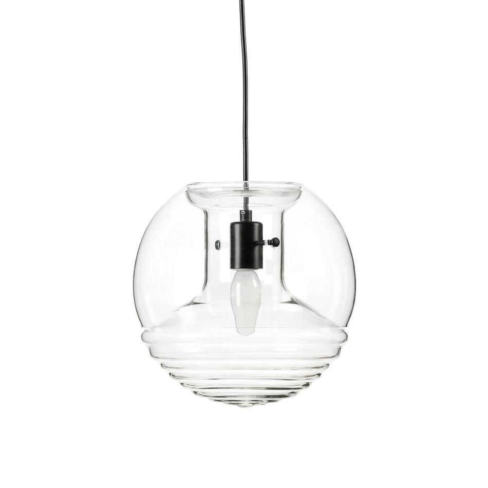 Glass pendant lamp in a contemporary style | Flask by Tom Dixon