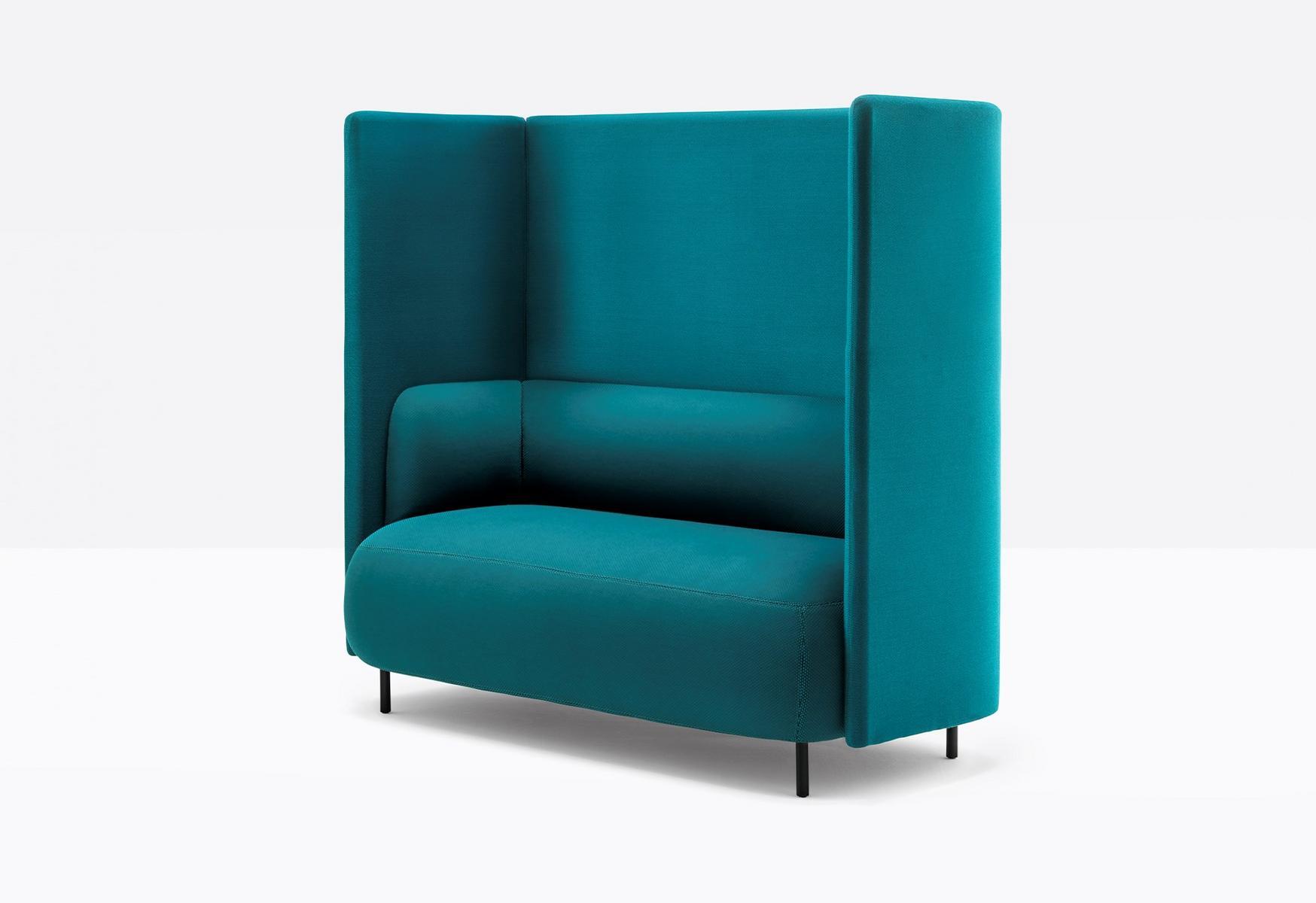 High-back fabric sofa | Buddyhub by Pedrali