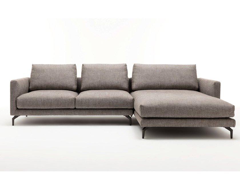 Sectional fabric sofa with chaise longue | 333 Jola by Rolf Benz