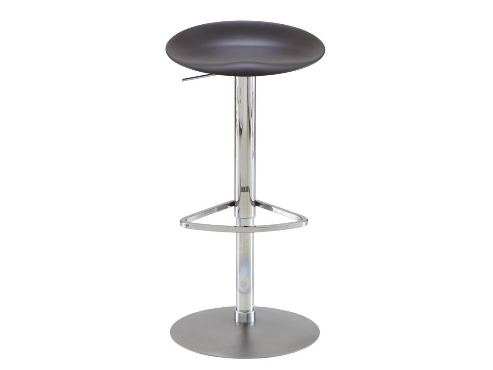 Stool with steel footrest and polyurethane seat | Berretto by Ligne Roset