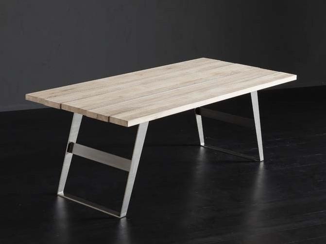 Rectangular wooden dining table | Kenzo + Iron by Altacorte