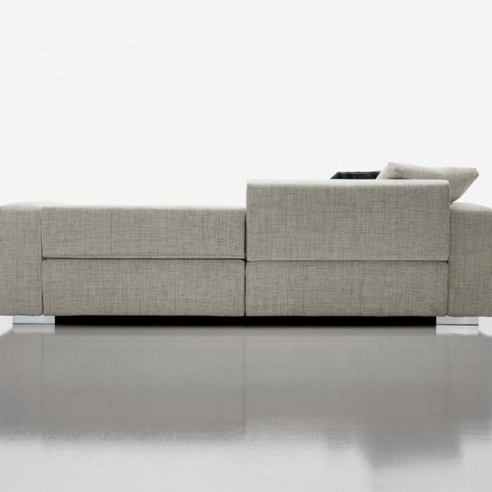Sectional recliner fabric sofa | Turner by Molteni