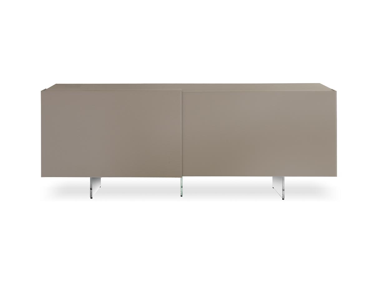 Wood and glass sideboard with sliding doors | Mirage by Reflex
