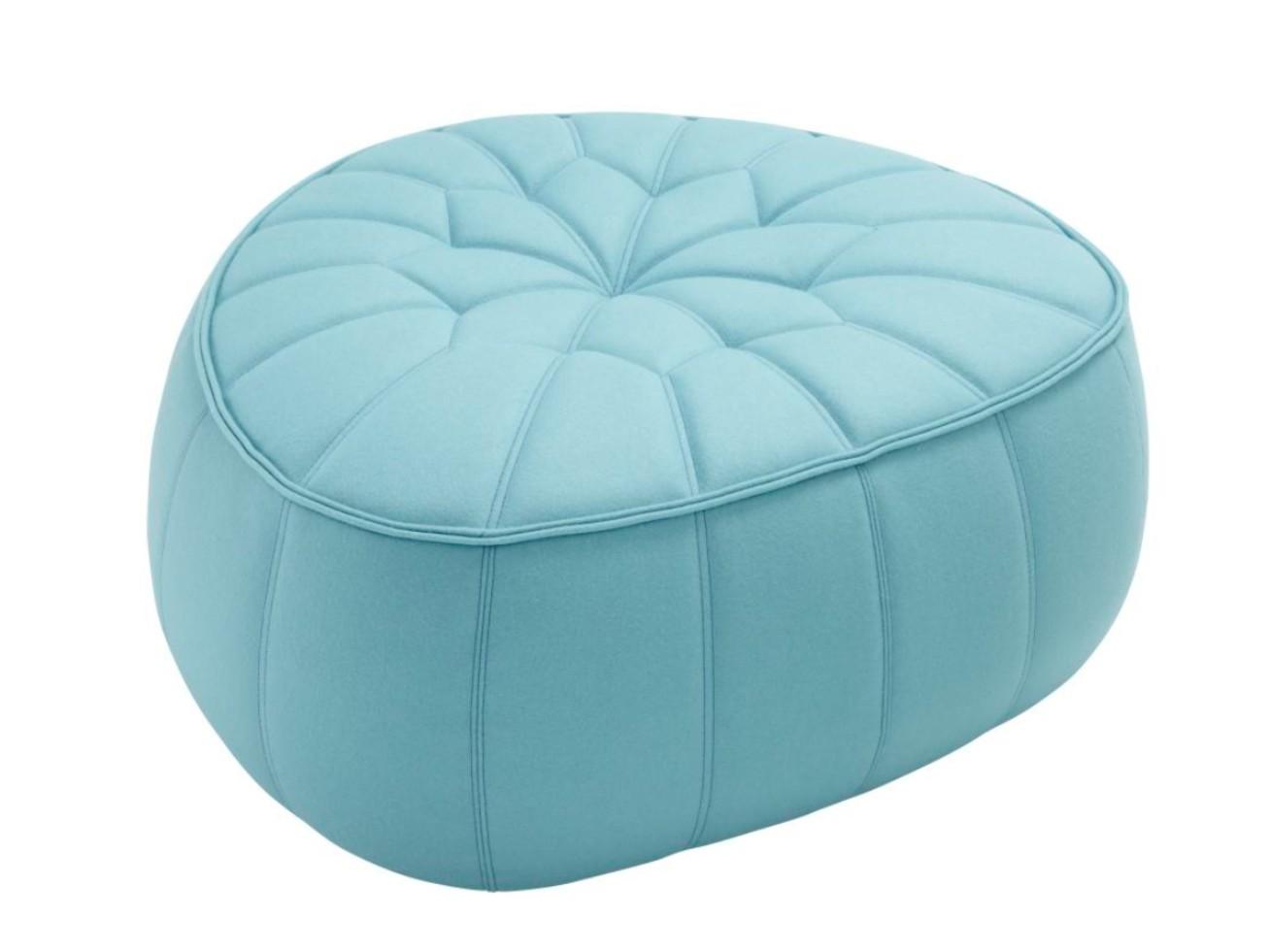 Upholstered fabric pouf | Ottoman by Ligne Roset