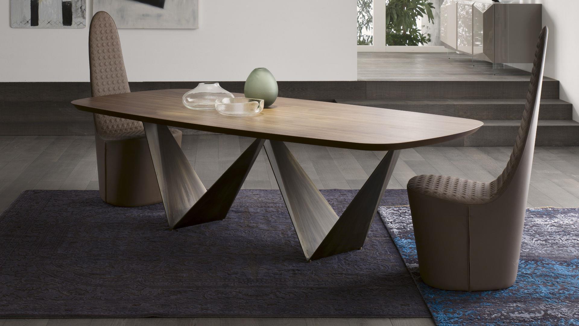 Rectangular wooden dining table | Prisma by Reflex