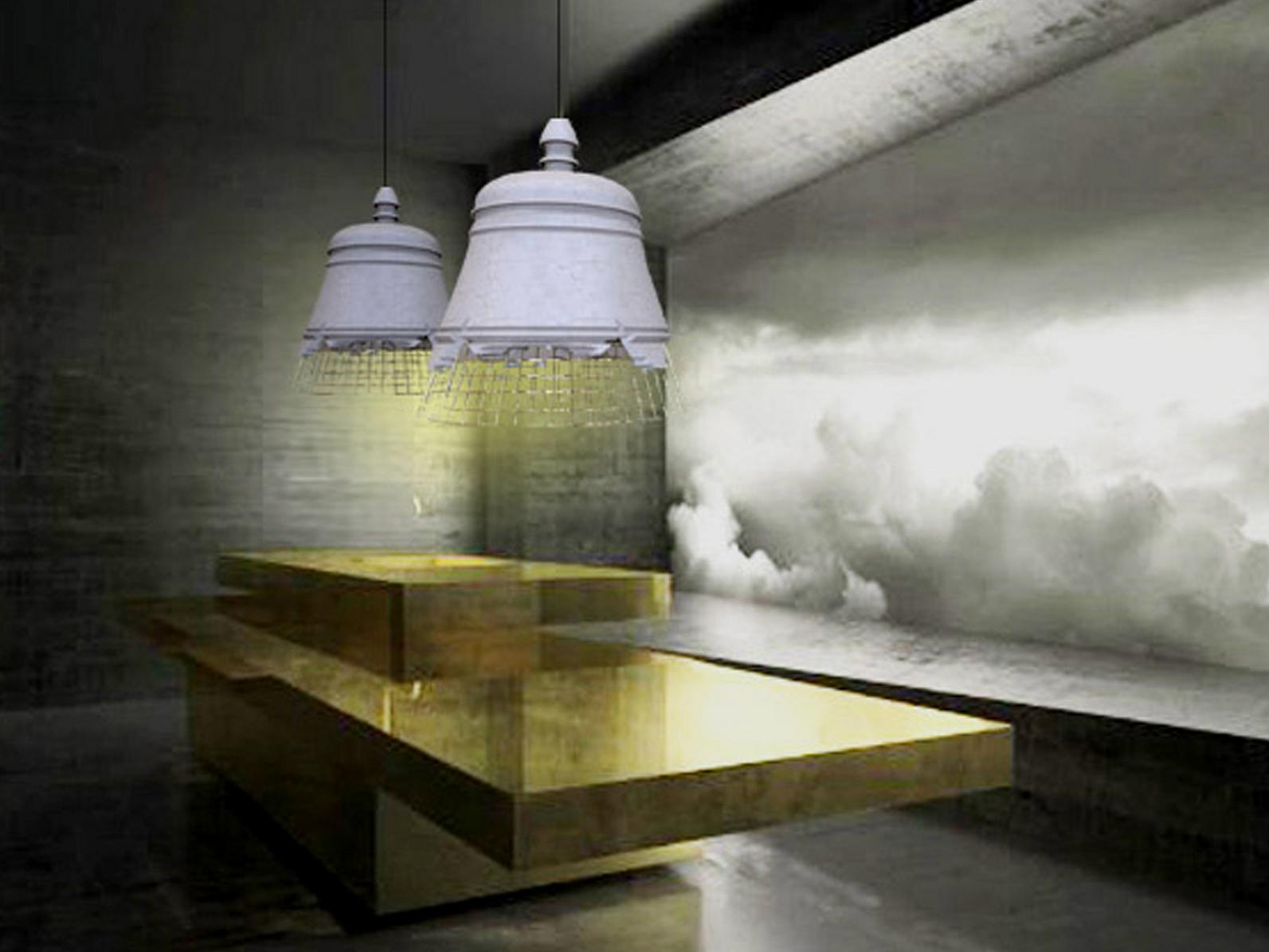 Plaster pendant lamp | Domenica by Karman