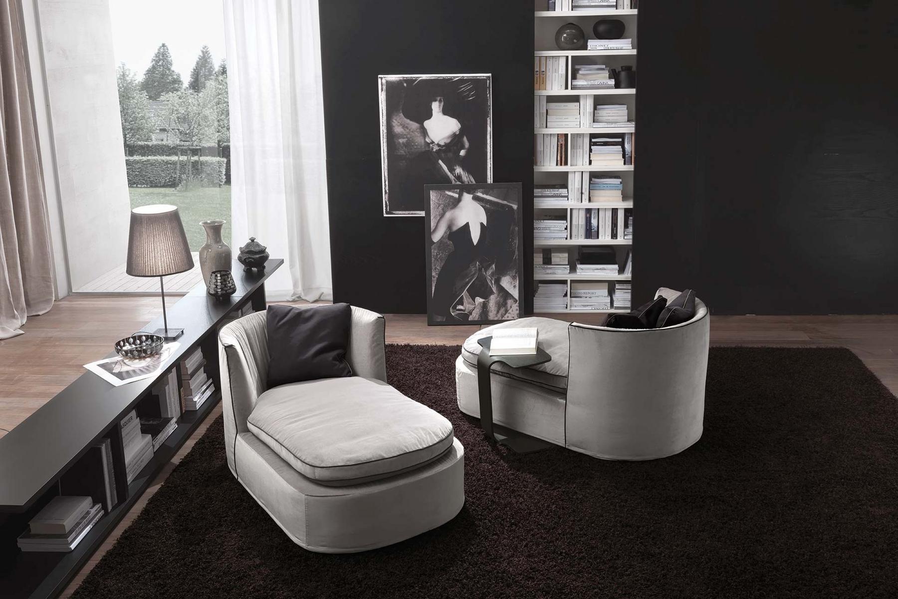 Upholstered fabric day bed | Bessie Longue by Frigerio