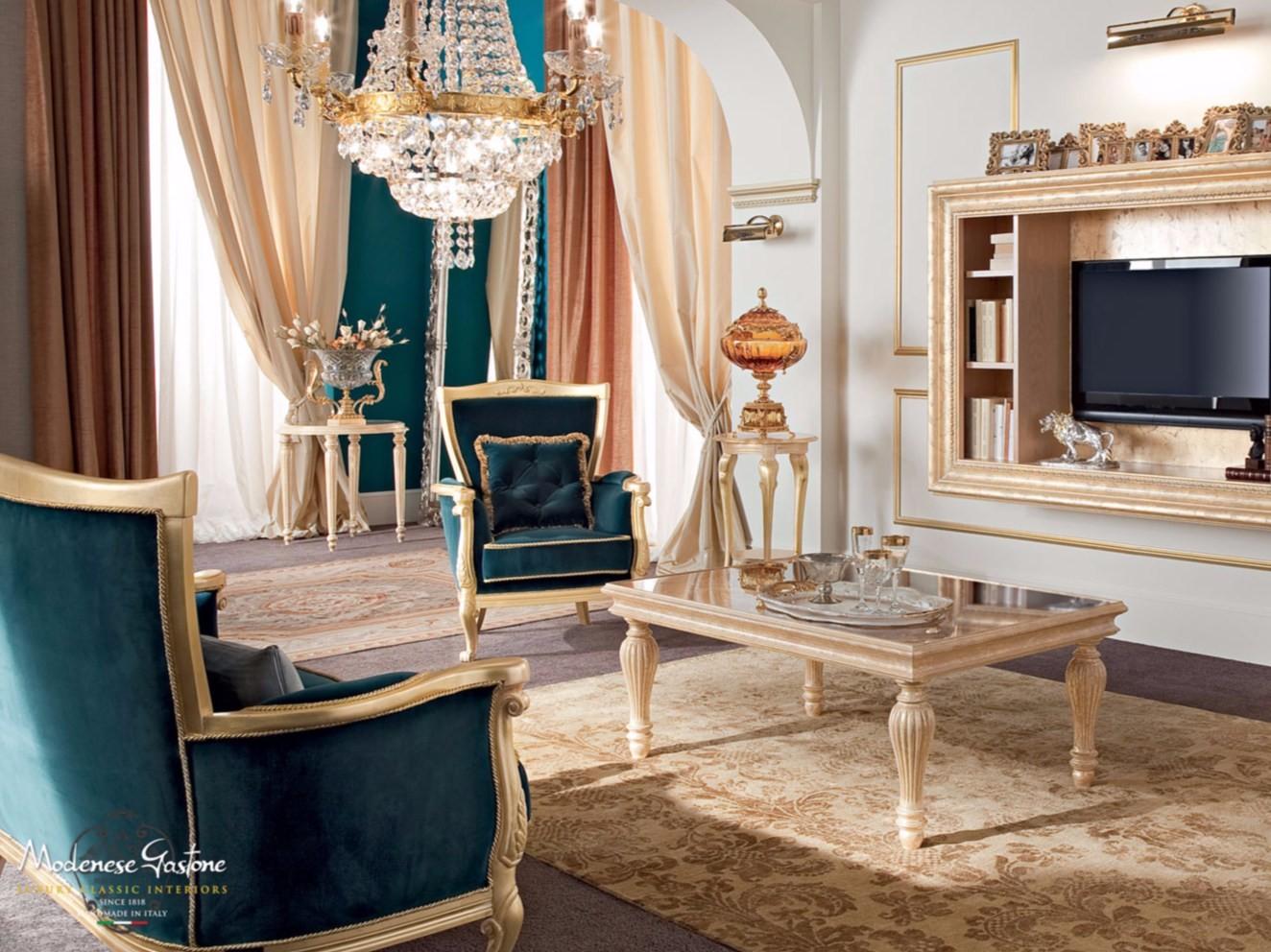 Low rectangular coffee table for living room | 13643 by Modenese Gastone