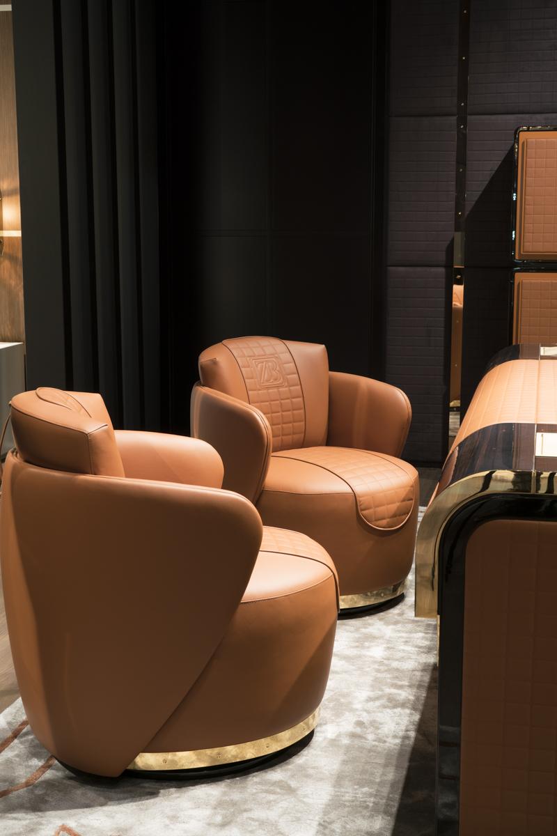 Leather armchair with armrests | Beverly by Bruno Zampa