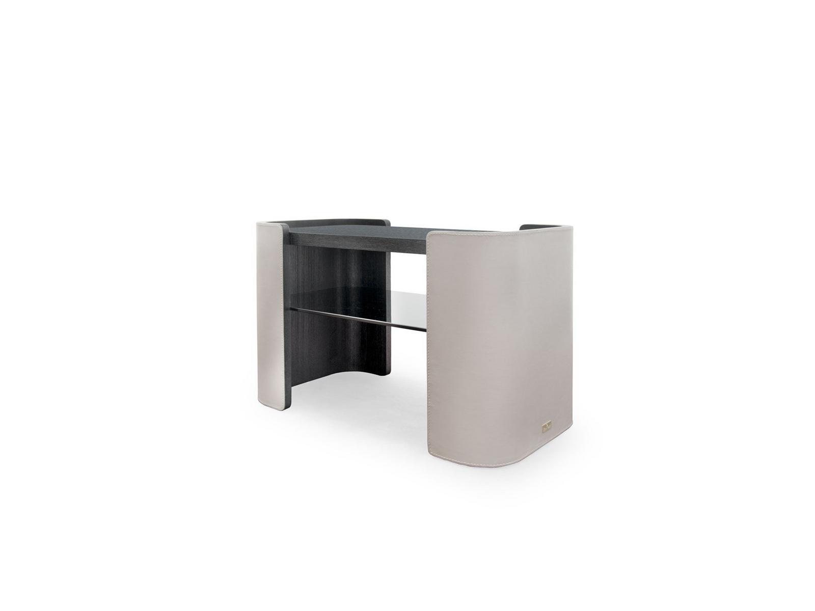 Leather bedside table | Downtown by Formitalia