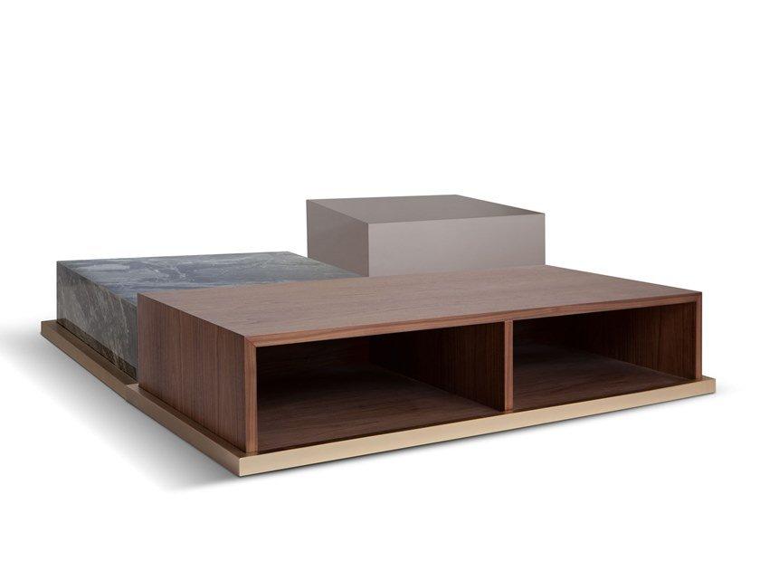 Wooden coffee table | Brick by Corte Zari