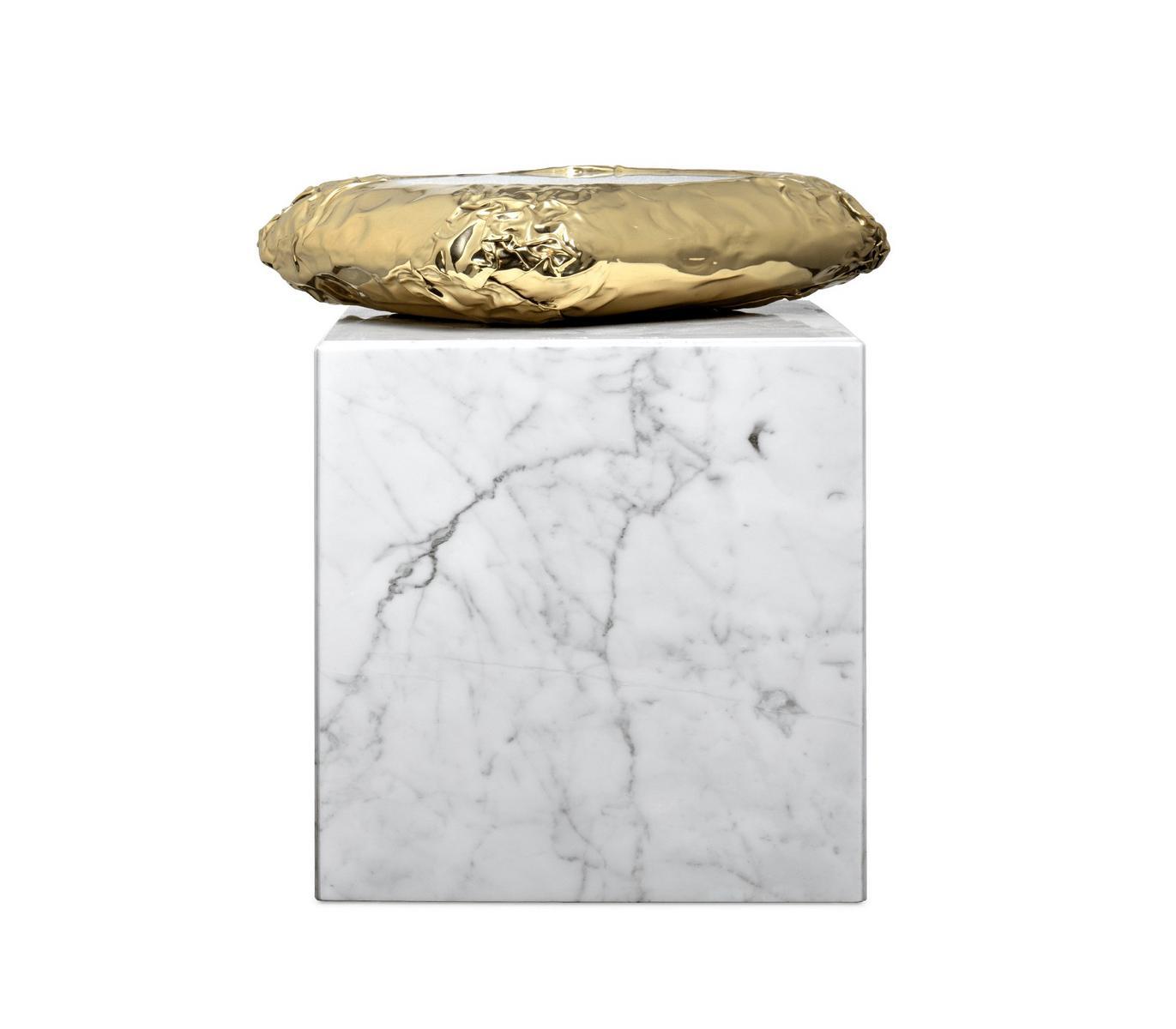 Square Carrara marble coffee table | Stonehenge Carrara by Boca Do Lobo