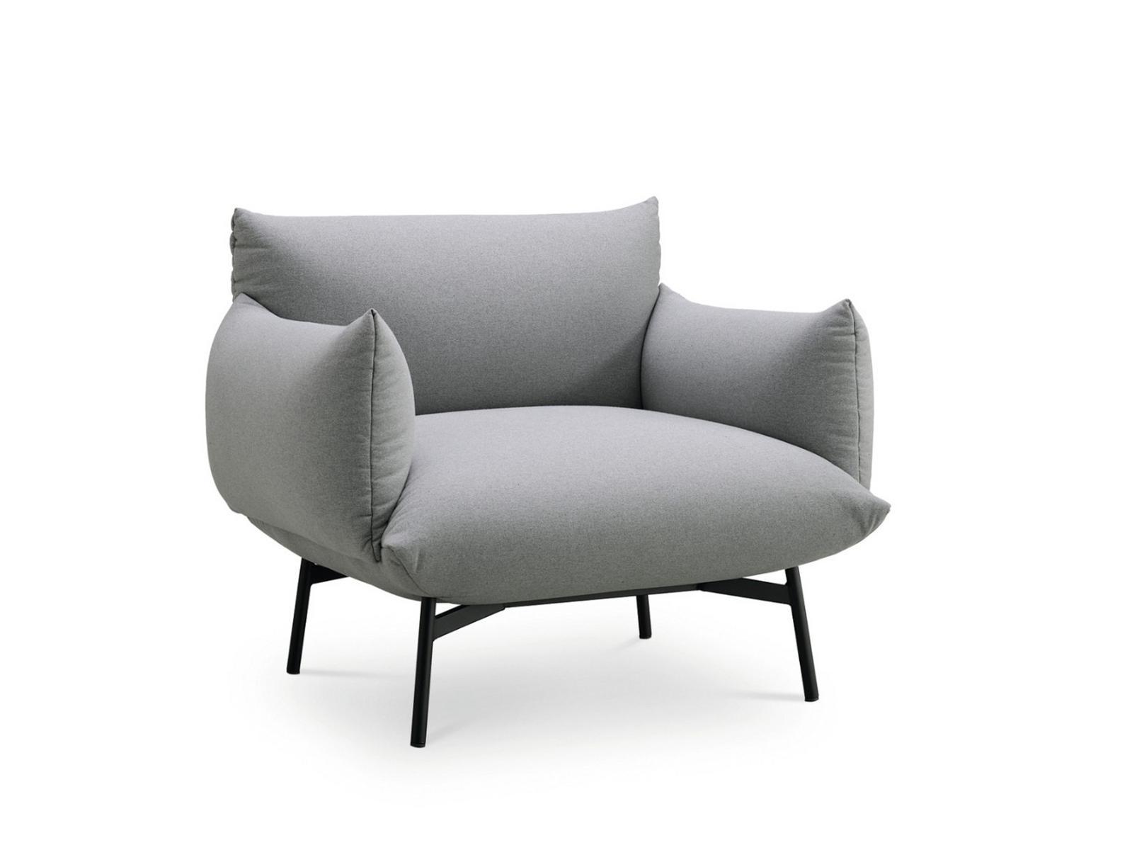 Upholstered fabric armchair with armrests | Area P Br M Ts by Midj