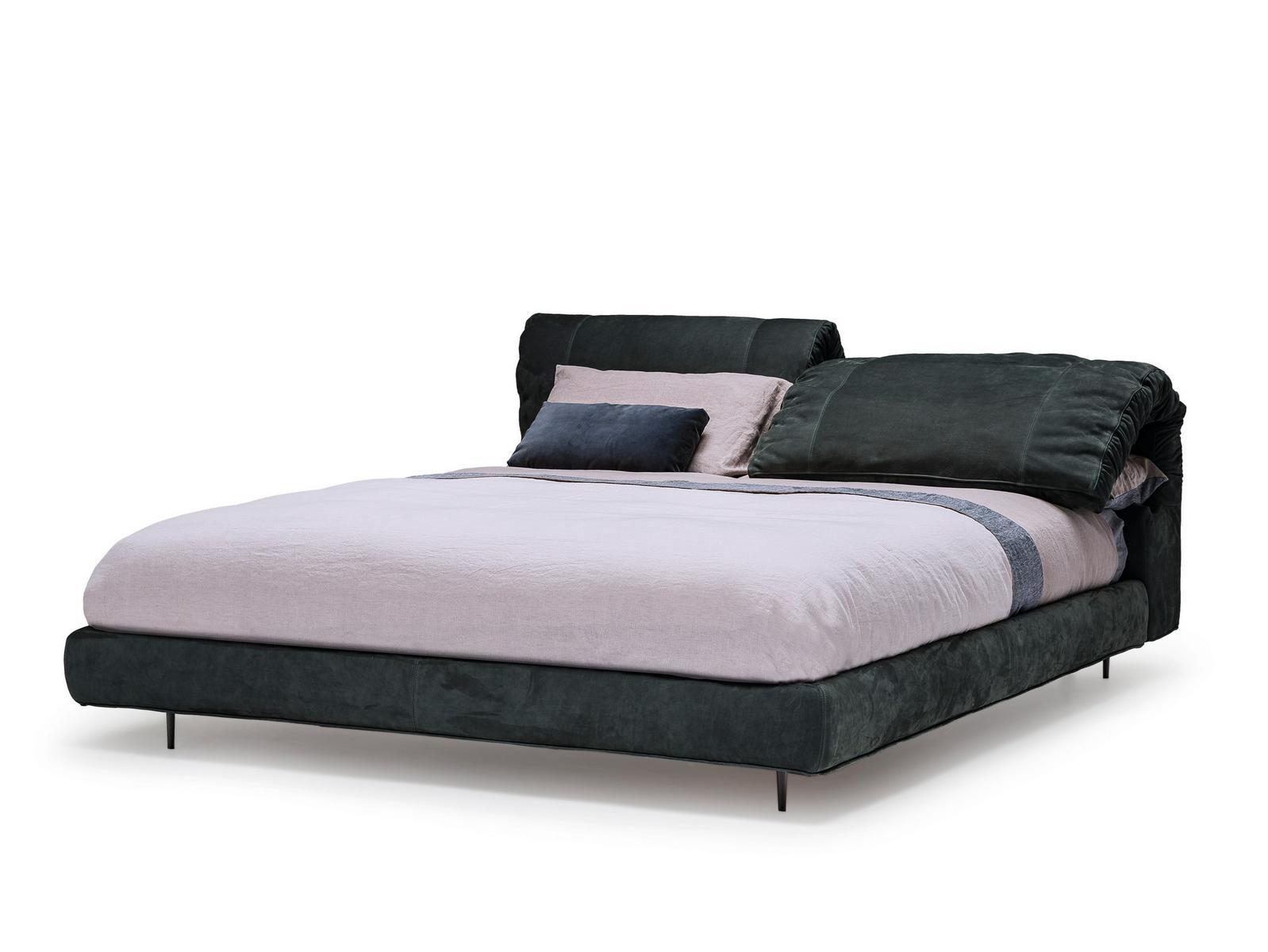 Fabric double bed with upholstered headboard | Crazy Dream by Arketipo