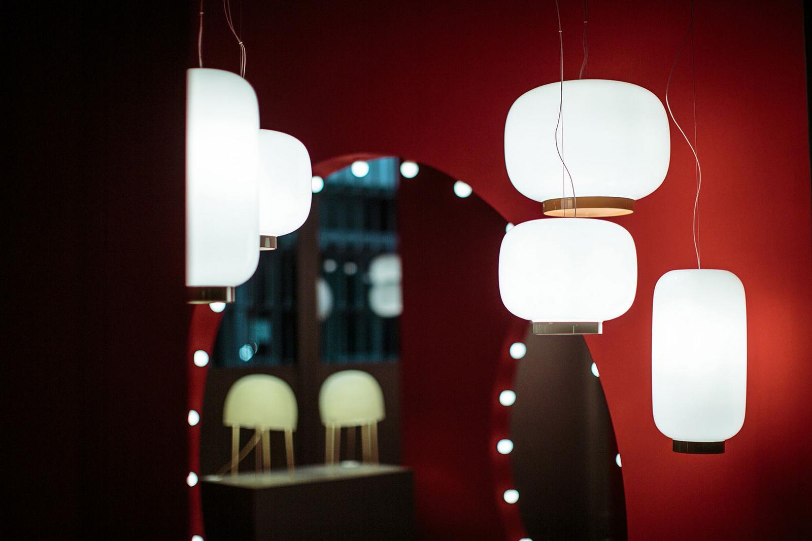 Glass pendant lamp | Chouchin by Foscarini