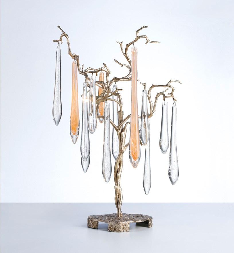 Halogen handmade bronze table lamp | Aqua 6026 by Serip