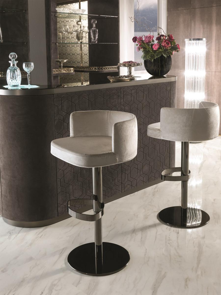 Leather bar chair | Kelly by Longhi