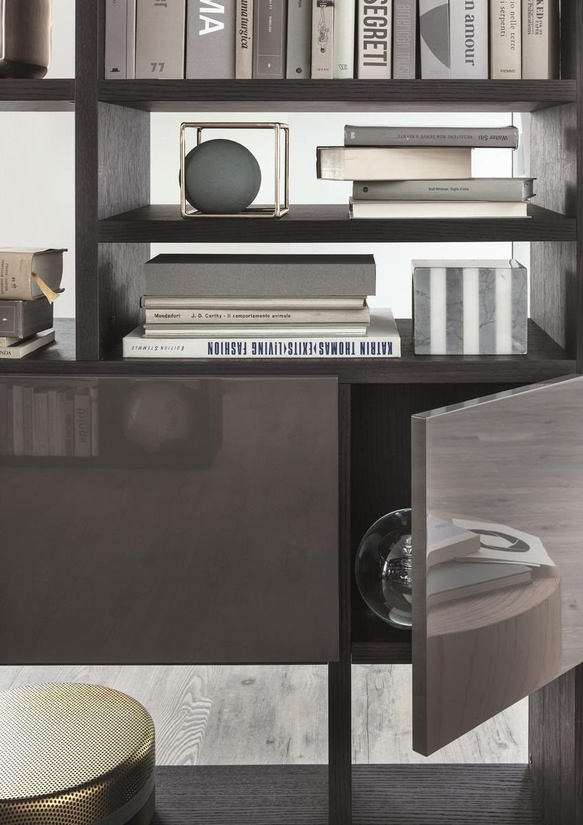 Sectional modular custom bookcase | Selecta by Lema