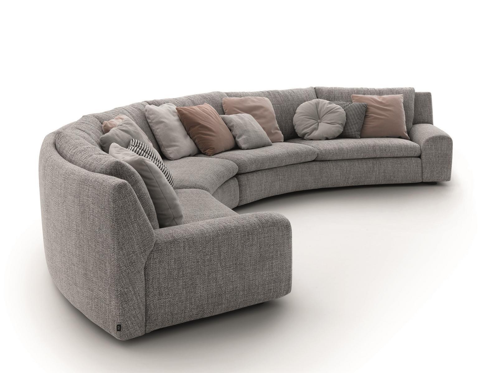 Curved fabric sofa | Ben Ben by Arflex