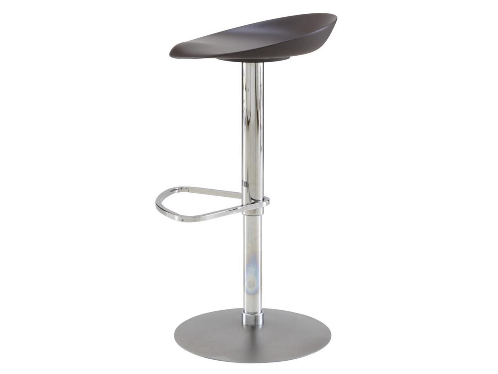 Stool with steel footrest and polyurethane seat | Berretto by Ligne Roset