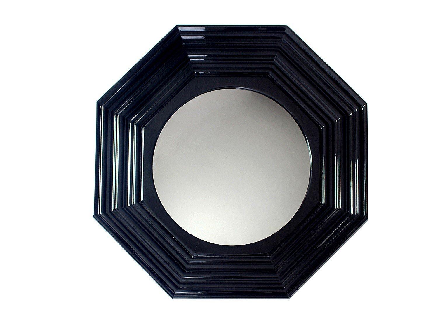 Wall-mounted framed mahogany mirror | Lenox by Boca Do Lobo