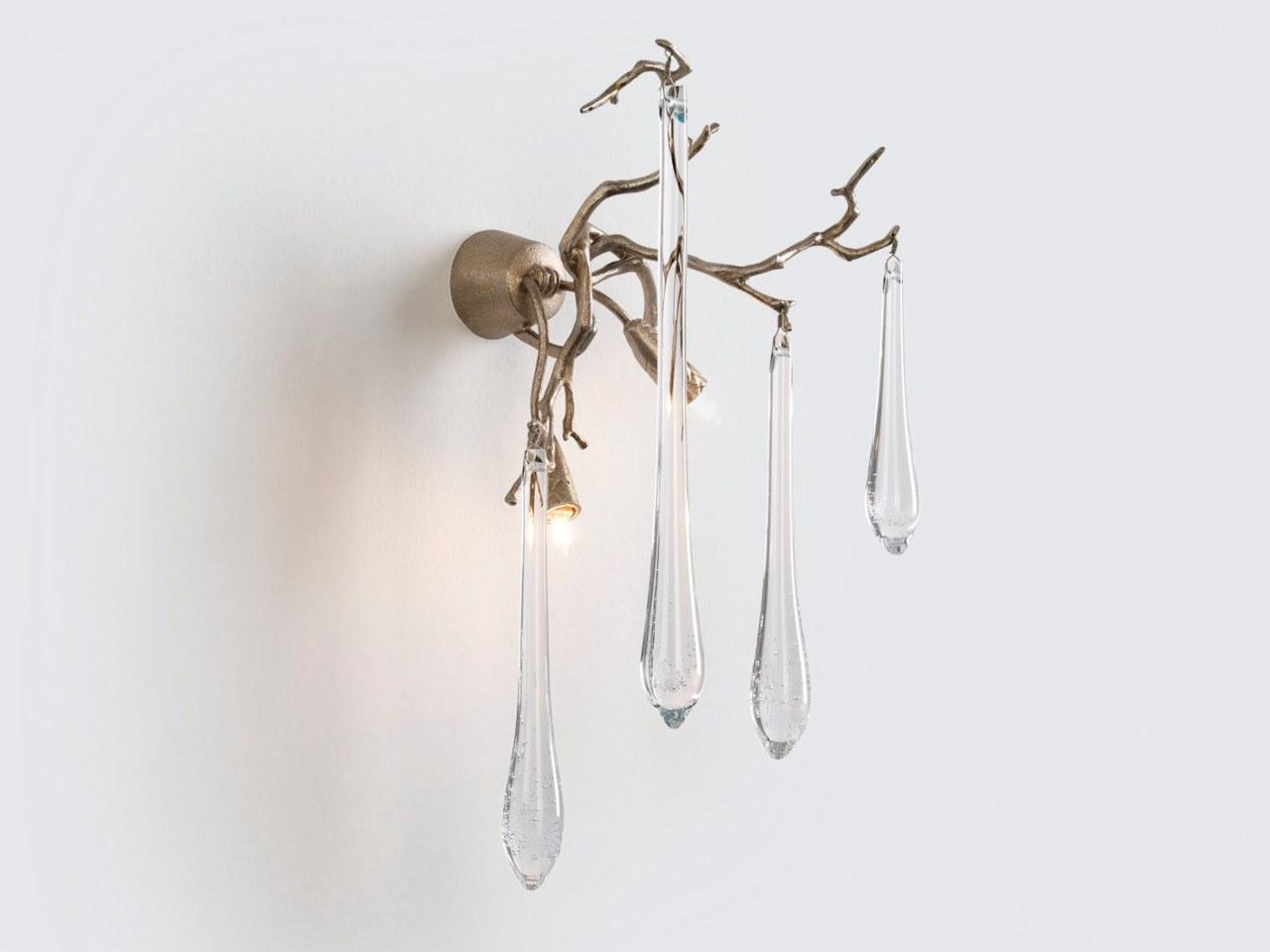 Handmade bronze wall lamp | Aqua Ap1418/2 by Serip