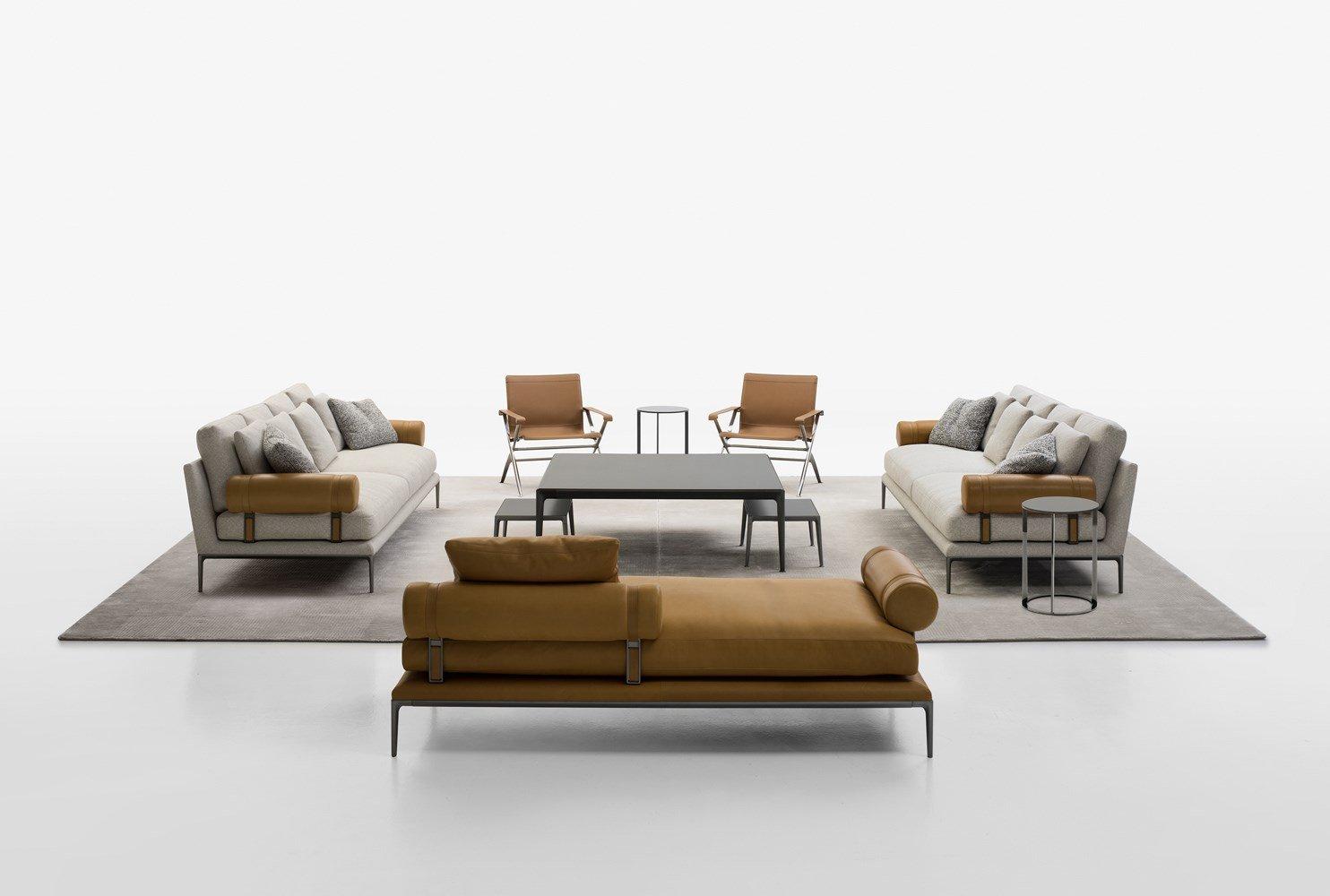 Leather sofa | Atoll by B&B Italia