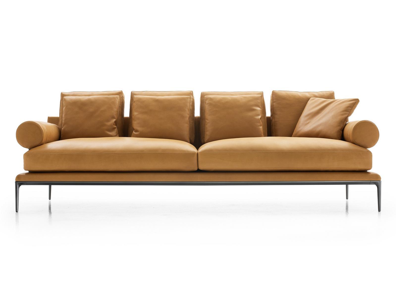 Leather sofa | Atoll by B&B Italia