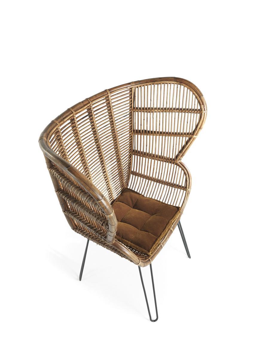 Rattan easy chair high-back | Macbeth by Gianfranco Ferre Home