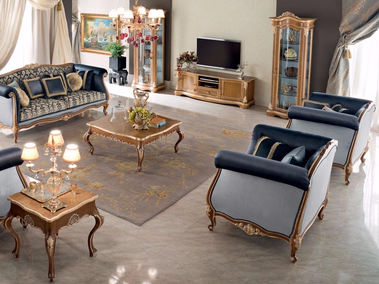 Upholstered fabric armchair with armrests | 13417 by Modenese Gastone