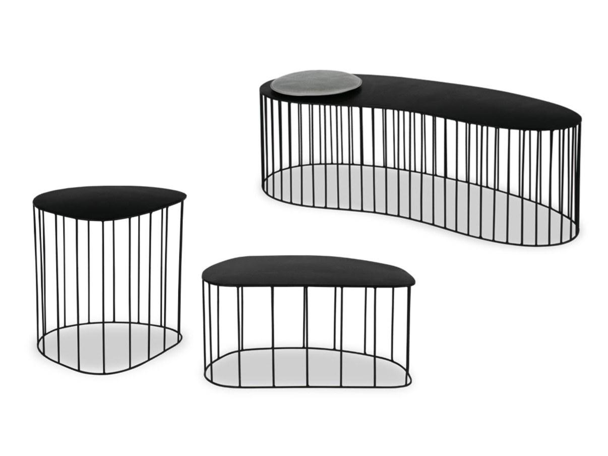 Painted metal coffee table for living room | Gibellina by Baxter