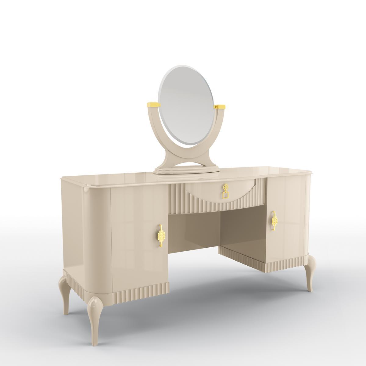 Solid wood dressing table | Vivien by Bruno Zampa