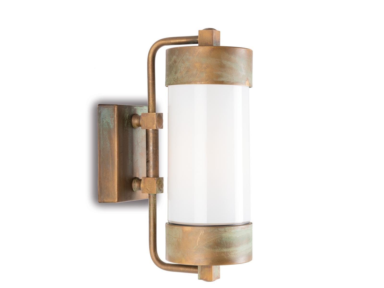 Brass wall lamp with double support | Silindar by Moretti