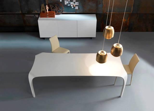 Rectangular Tecnoril® kitchen table | Unico by Riflessi