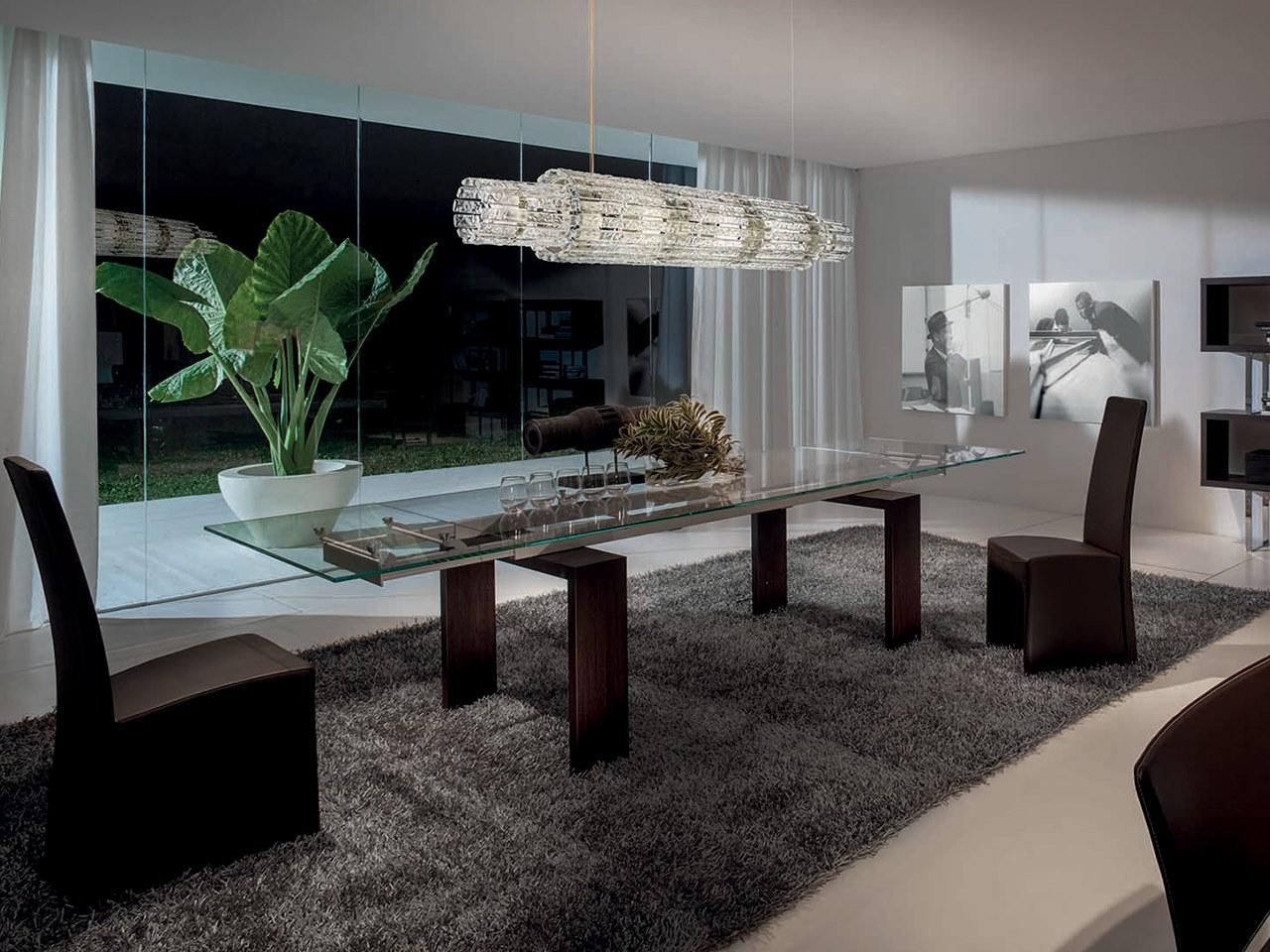 LED glass pendant lamp | Vegas Bil 180 by Masiero