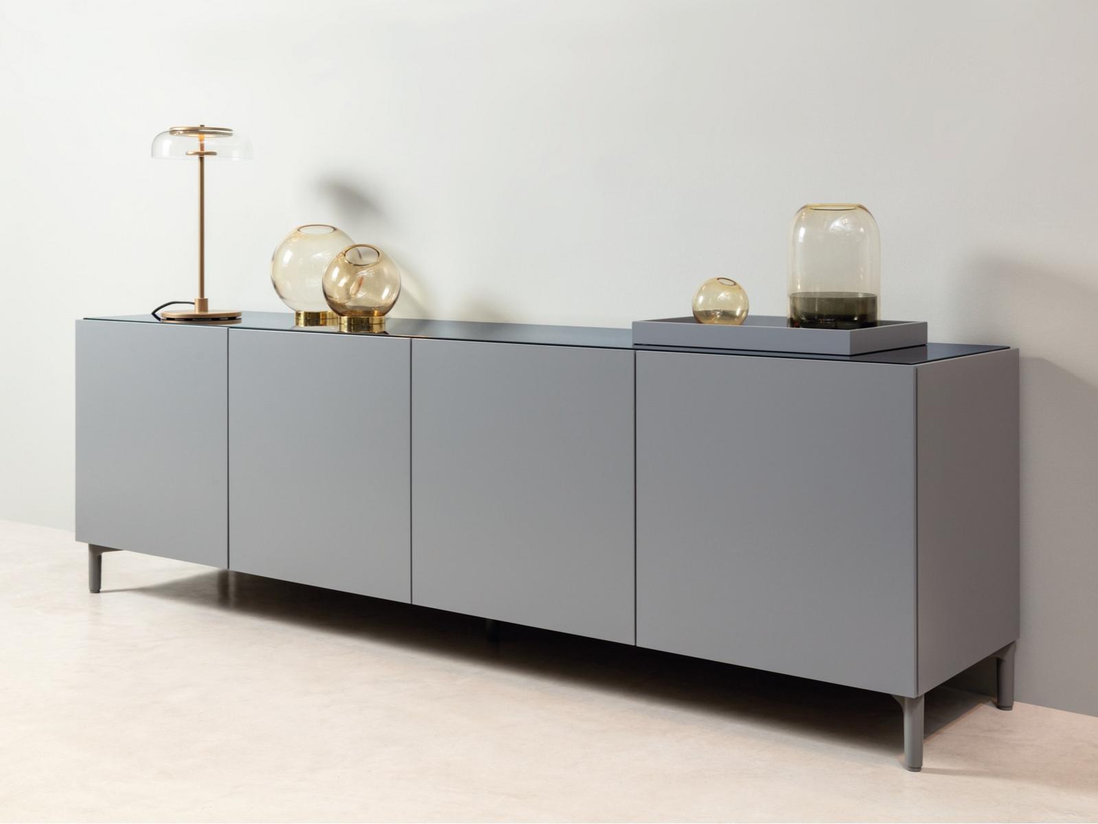 Wooden sideboard with doors with drawers | 9200 Stretto by Rolf Benz