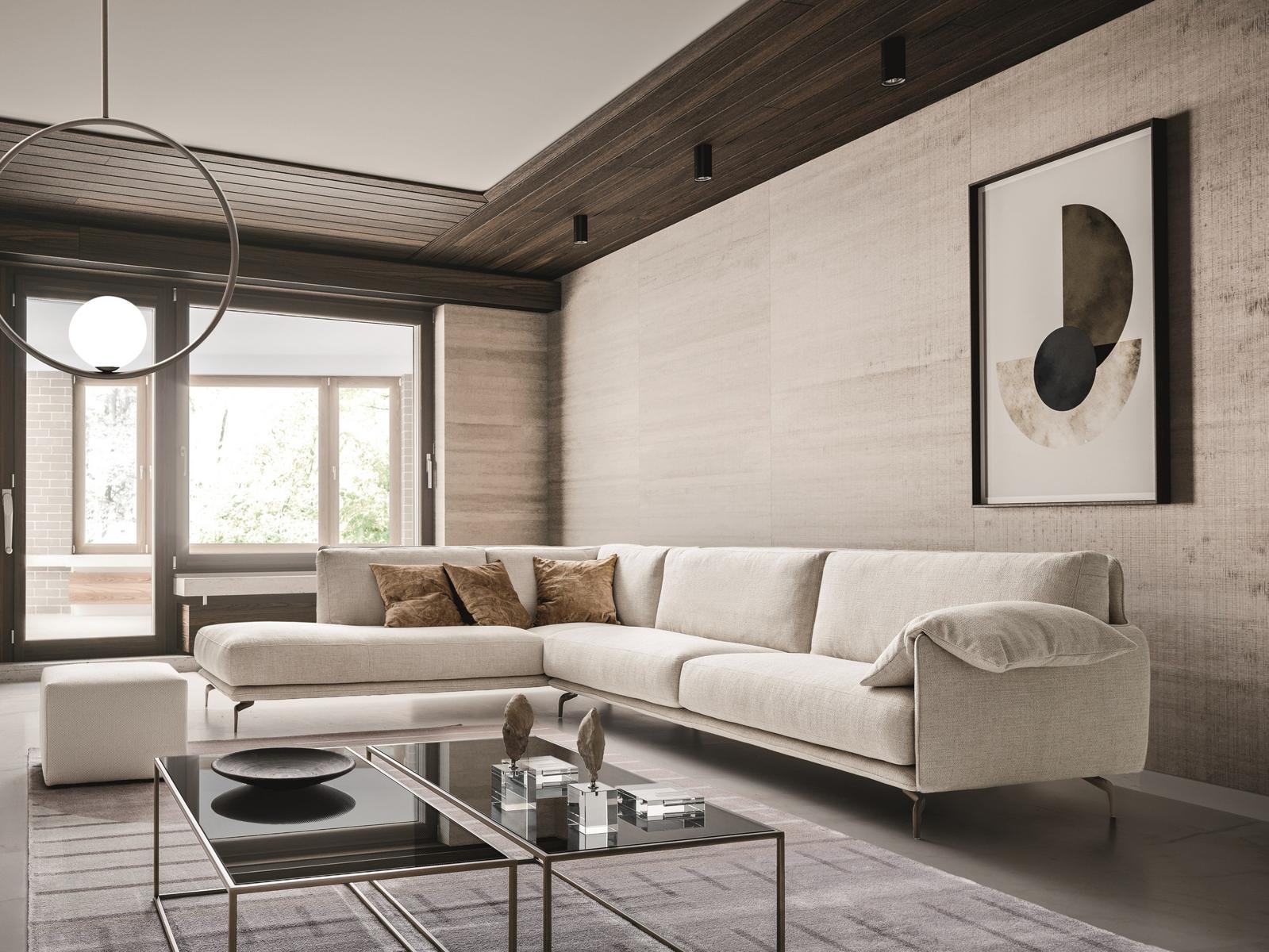 Corner sectional fabric sofa | Krisby by Ditre Italia