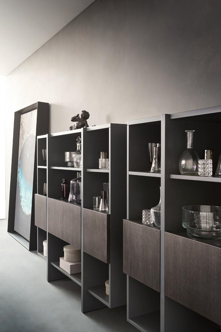 Modular veneer sideboard with doors | Recta by ALF Dafre