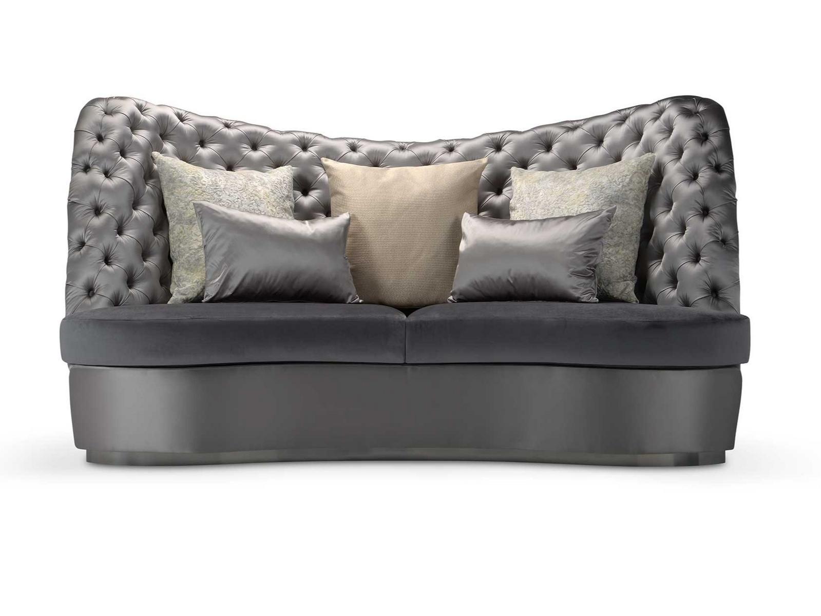 Tufted curved 3 seater sofa | Thalia by Domingo salotti