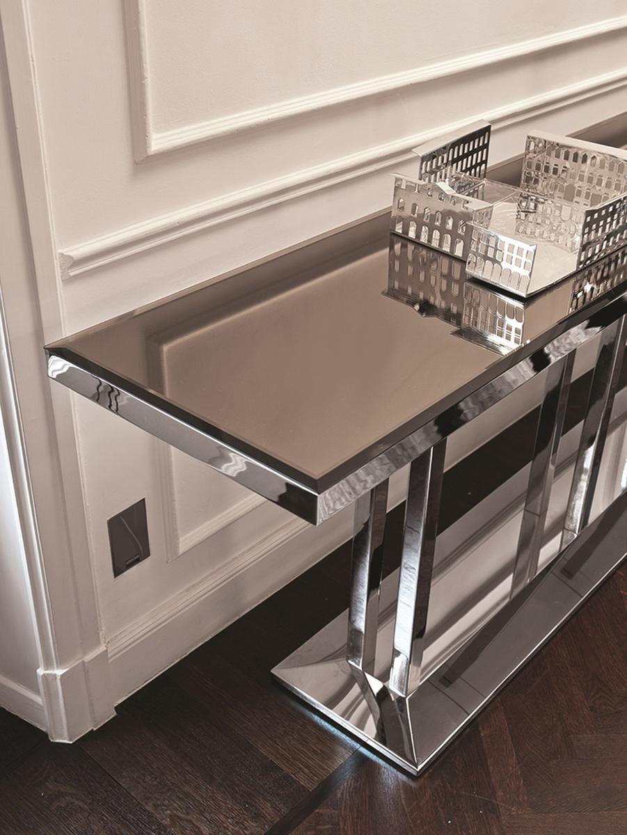 Rectangular metal console | Artù by Longhi