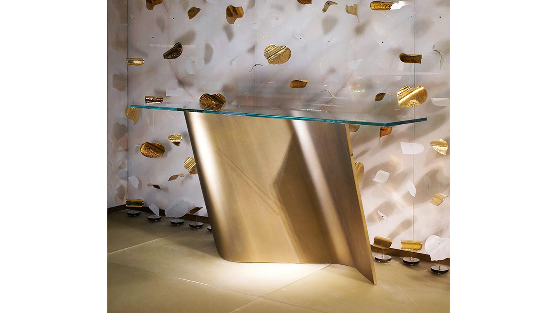 Rectangular glass console table | Esse by Reflex