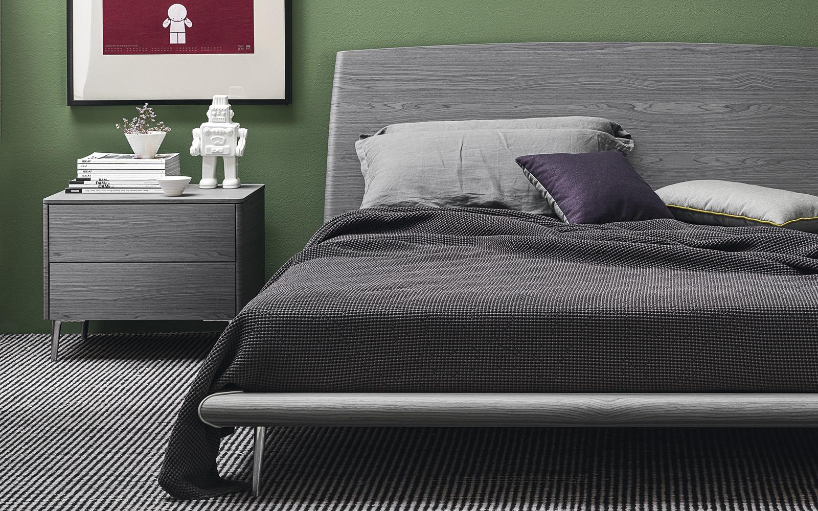 Rectangular bedside table with drawers | Boston by Calligaris