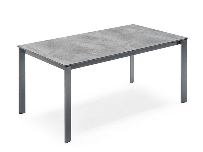 Extending melamine-faced chipboard table | Eminence by Connubia