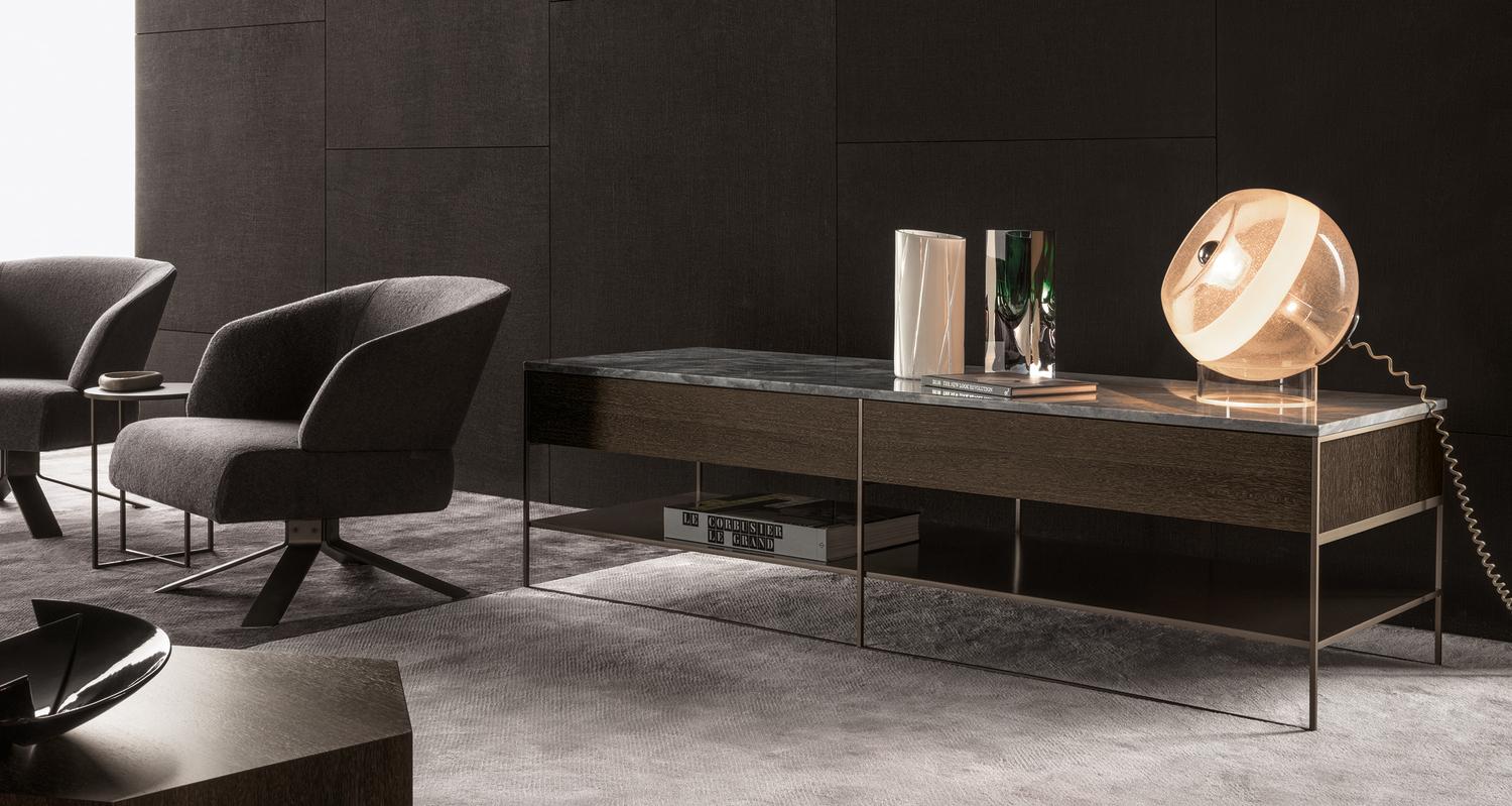 Console table | Calder Bronze by Minotti