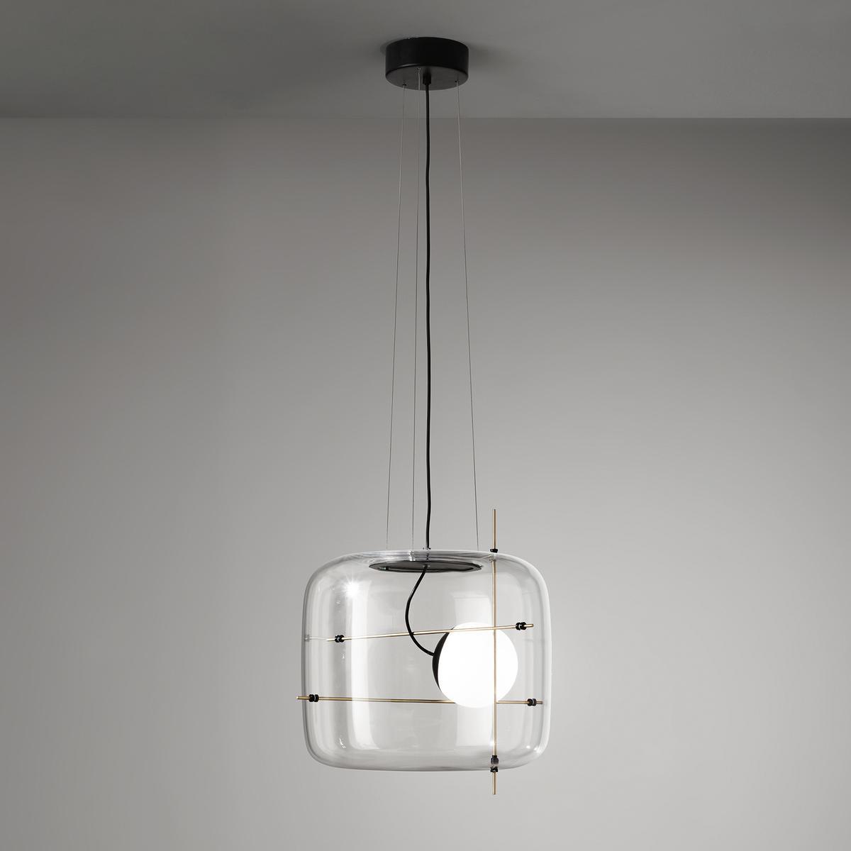 LED direct light blown glass pendant lamp | Plot by Vistosi