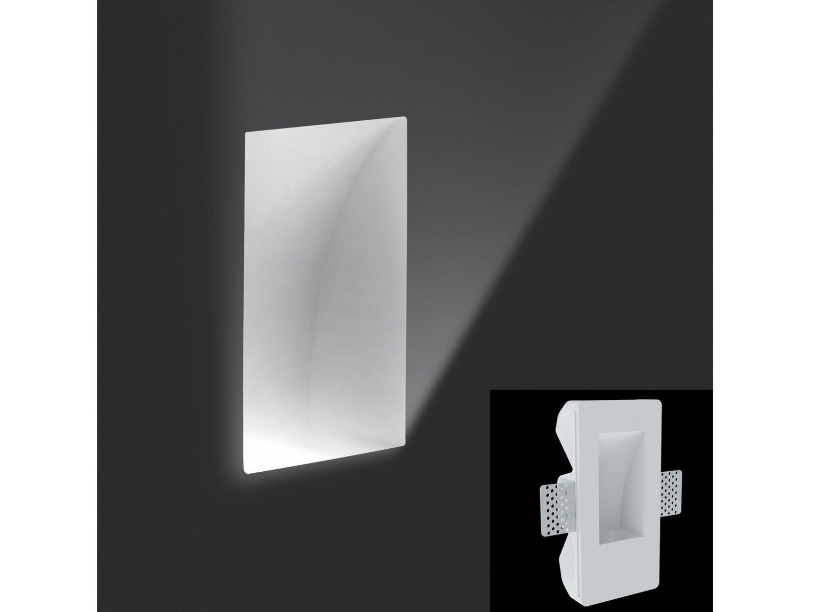 LED wall-mounted recessed plaster spotlight | Sd 084n I by Leucos