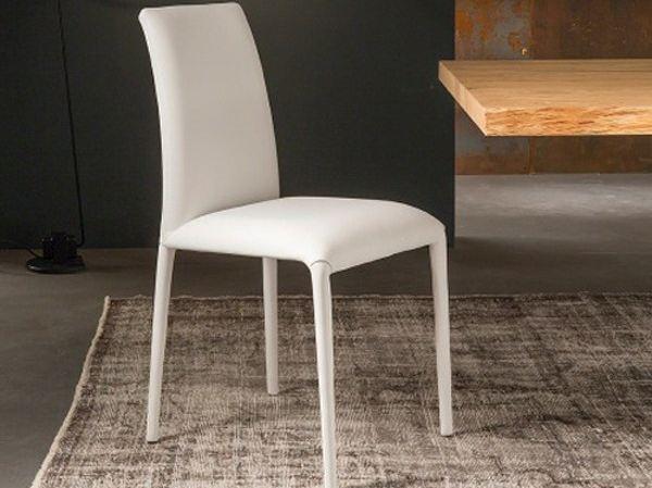 Upholstered leather chair | Vittoria by Riflessi