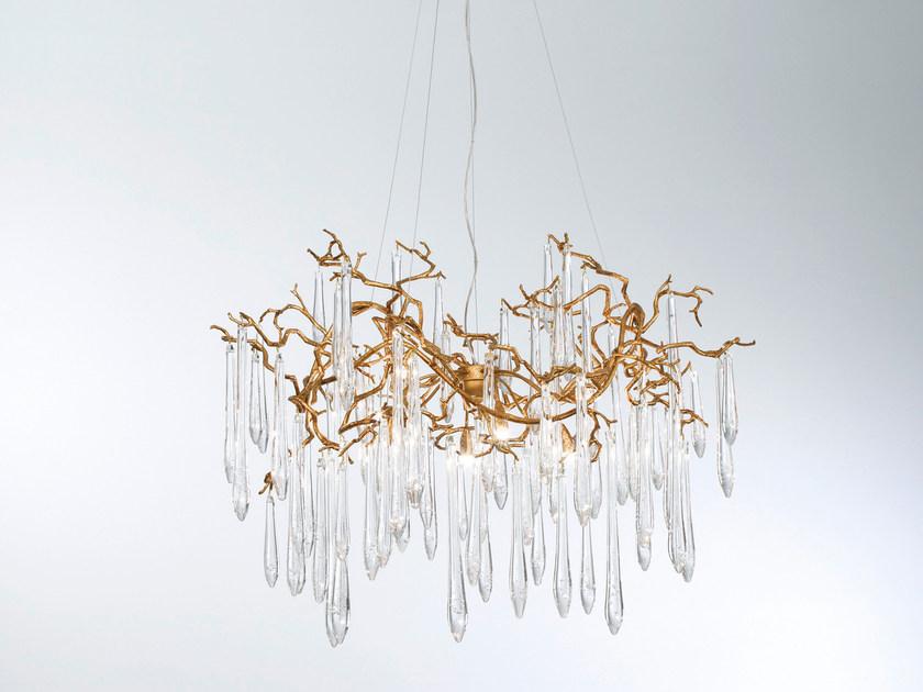 Handmade bronze pendant lamp | Aqua Ct3258/8 by Serip