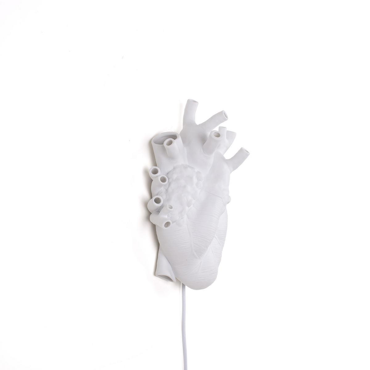 Porcelain wall lamp | Heart Lamp by Seletti