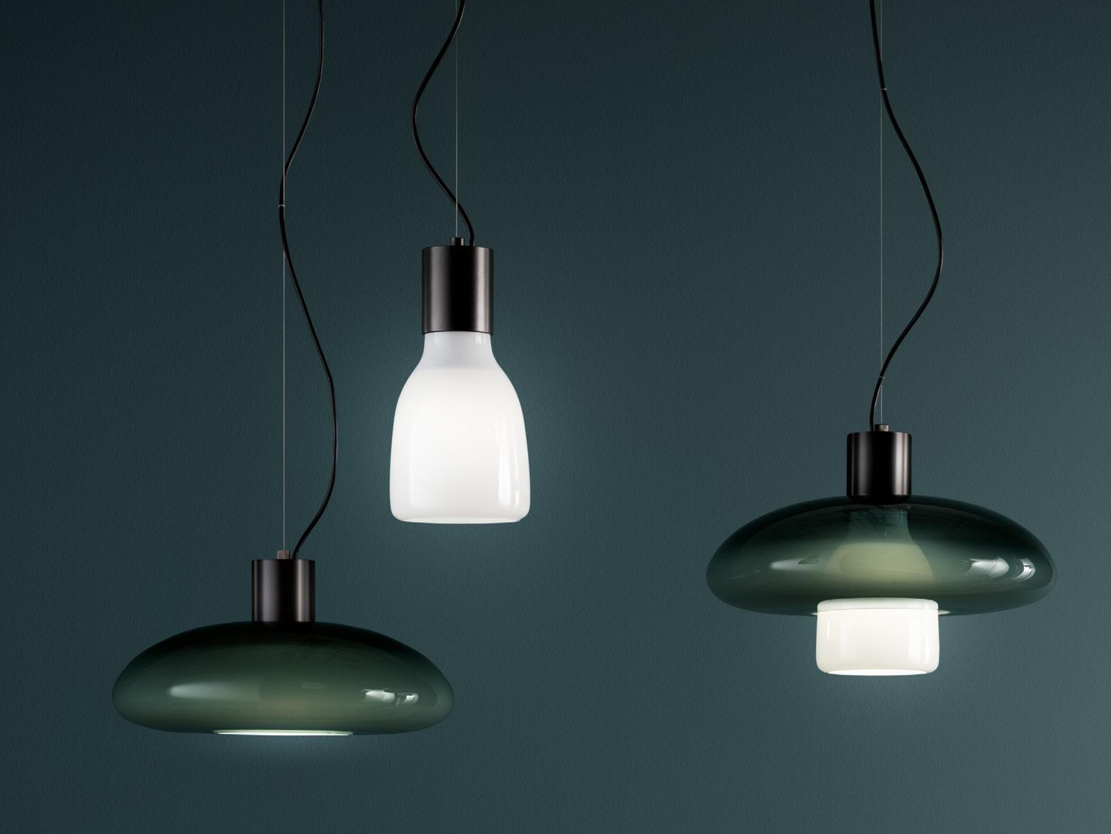Blown glass pendant lamp | Acquerelli by Bonaldo